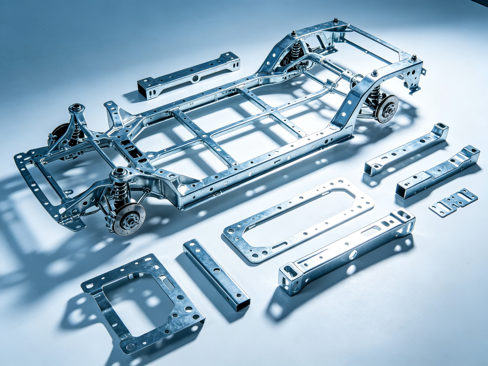 Automotive parts fiber laser cutting